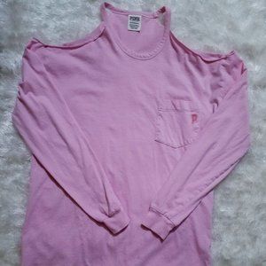 Victoria Secret Pink Cold Shoulder T Shirt